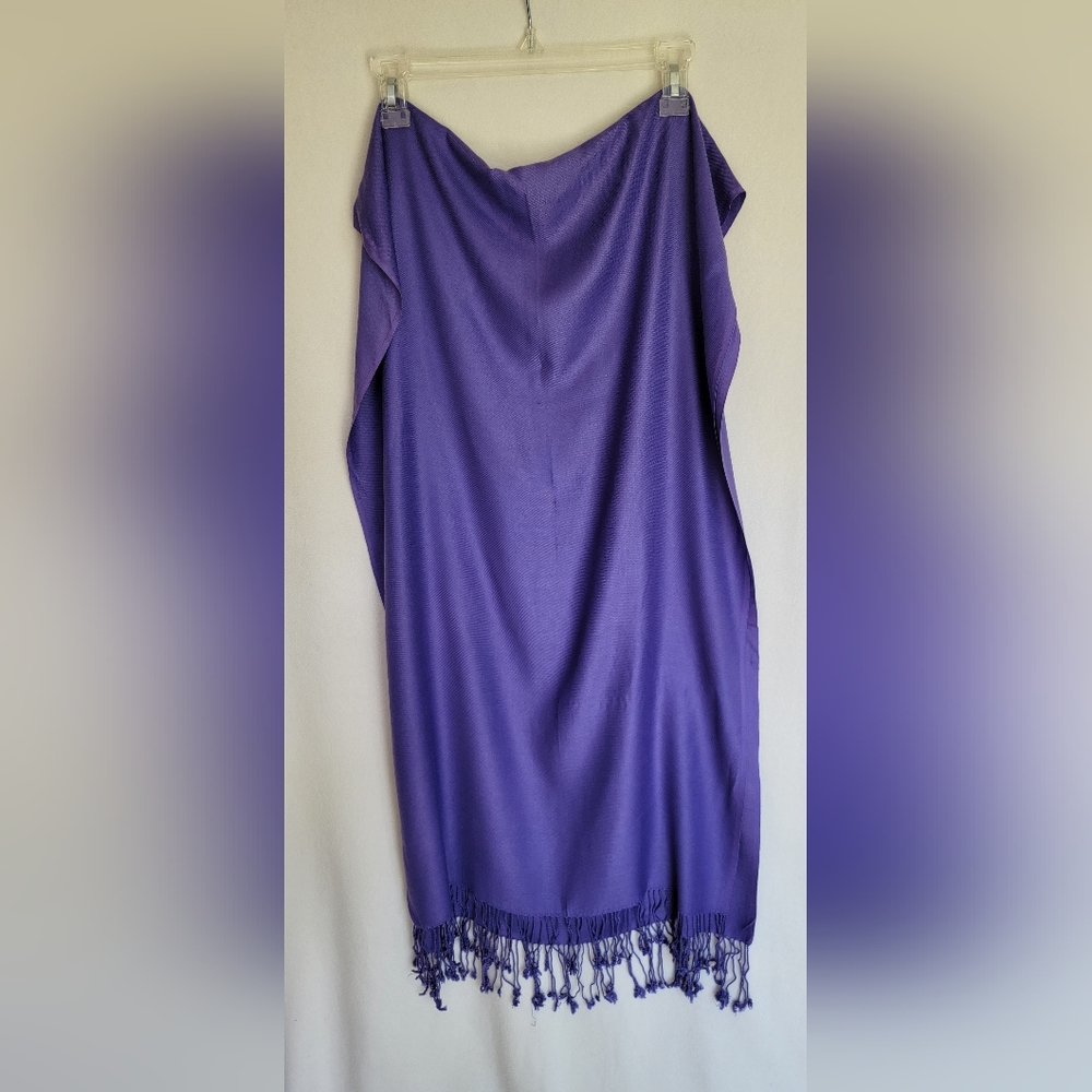 New purple scarf, 72 x 22 in